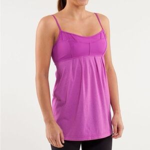 Lululemon Tank Top Ultraviolet Debut Heather Fuchsia